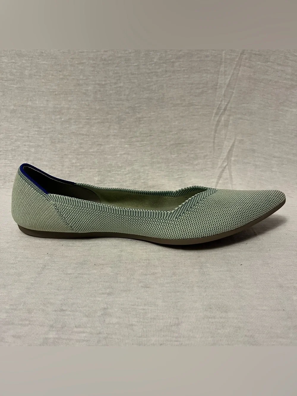 Rothy's The Point Classic Knit Green Flats